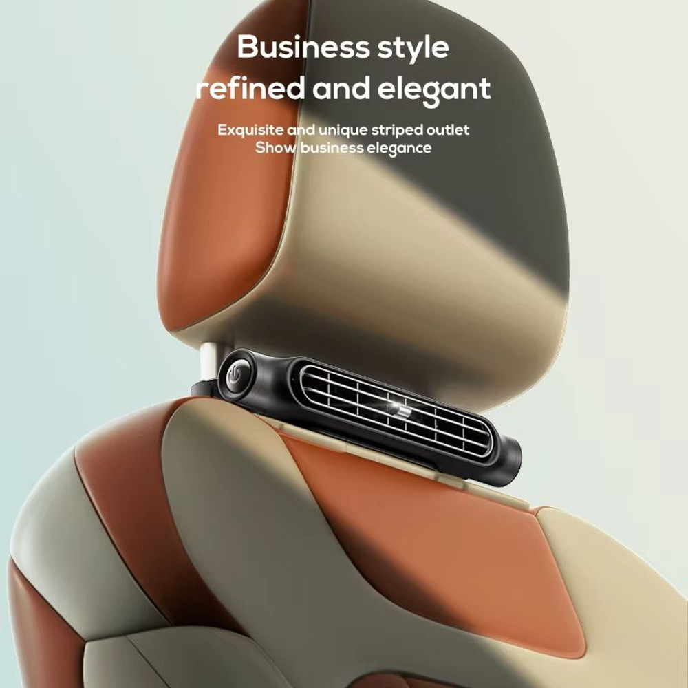 CoolRide Car Headrest Cooling Fan  3Speed Adjustable Rear Seat Air Circulation Fan For Summer Comfo 2