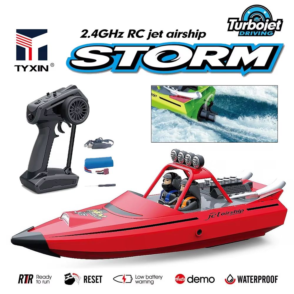 TY725 HighSpeed RC Jet Boat Turbojet Remote Control Boat With Low Battery Alarm For Adults Kids 0