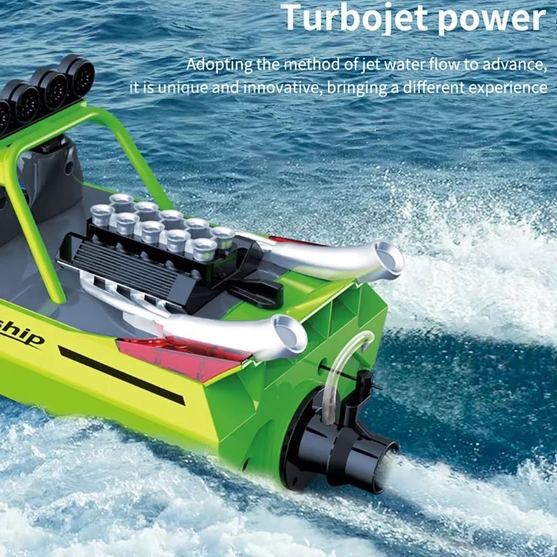 TY725 HighSpeed RC Jet Boat Turbojet Remote Control Boat With Low Battery Alarm For Adults Kids 2