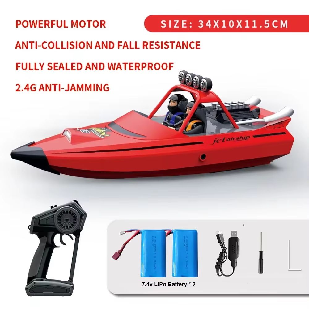 TY725 HighSpeed RC Jet Boat Turbojet Remote Control Boat With Low Battery Alarm For Adults Kids 7