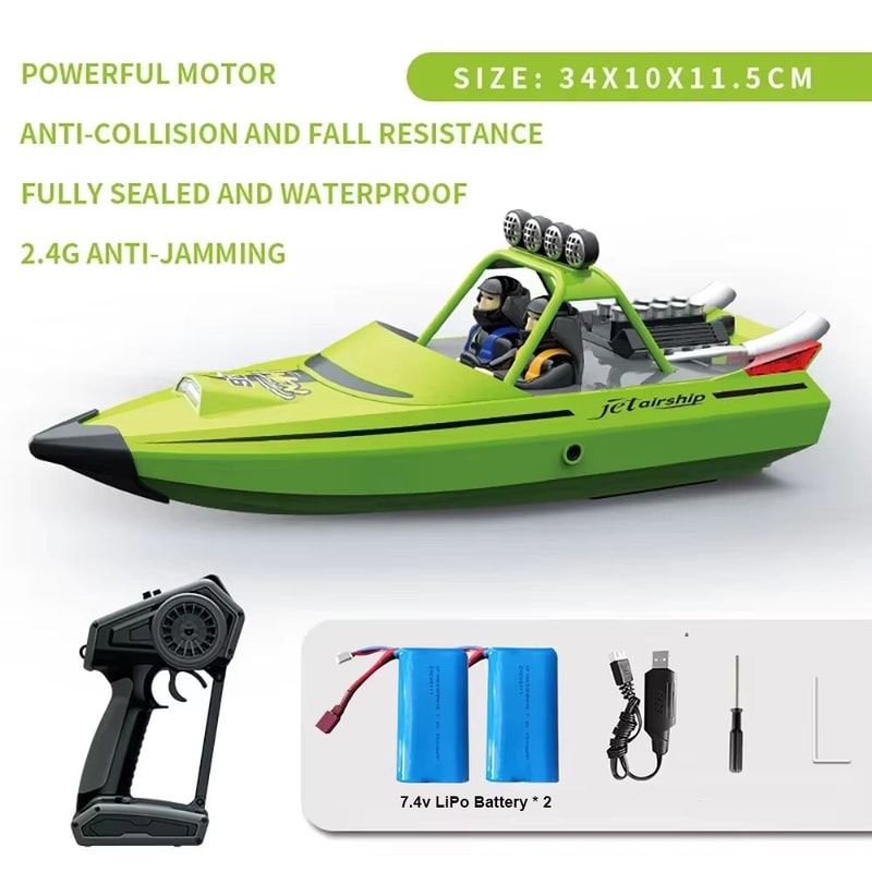 TY725 HighSpeed RC Jet Boat Turbojet Remote Control Boat With Low Battery Alarm For Adults Kids 8