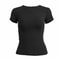 UrbanEase Womens Slim Fit Knitted TShirt Short Sleeve ONeck Streetwear Top For Everyday Y2K Fashi 7