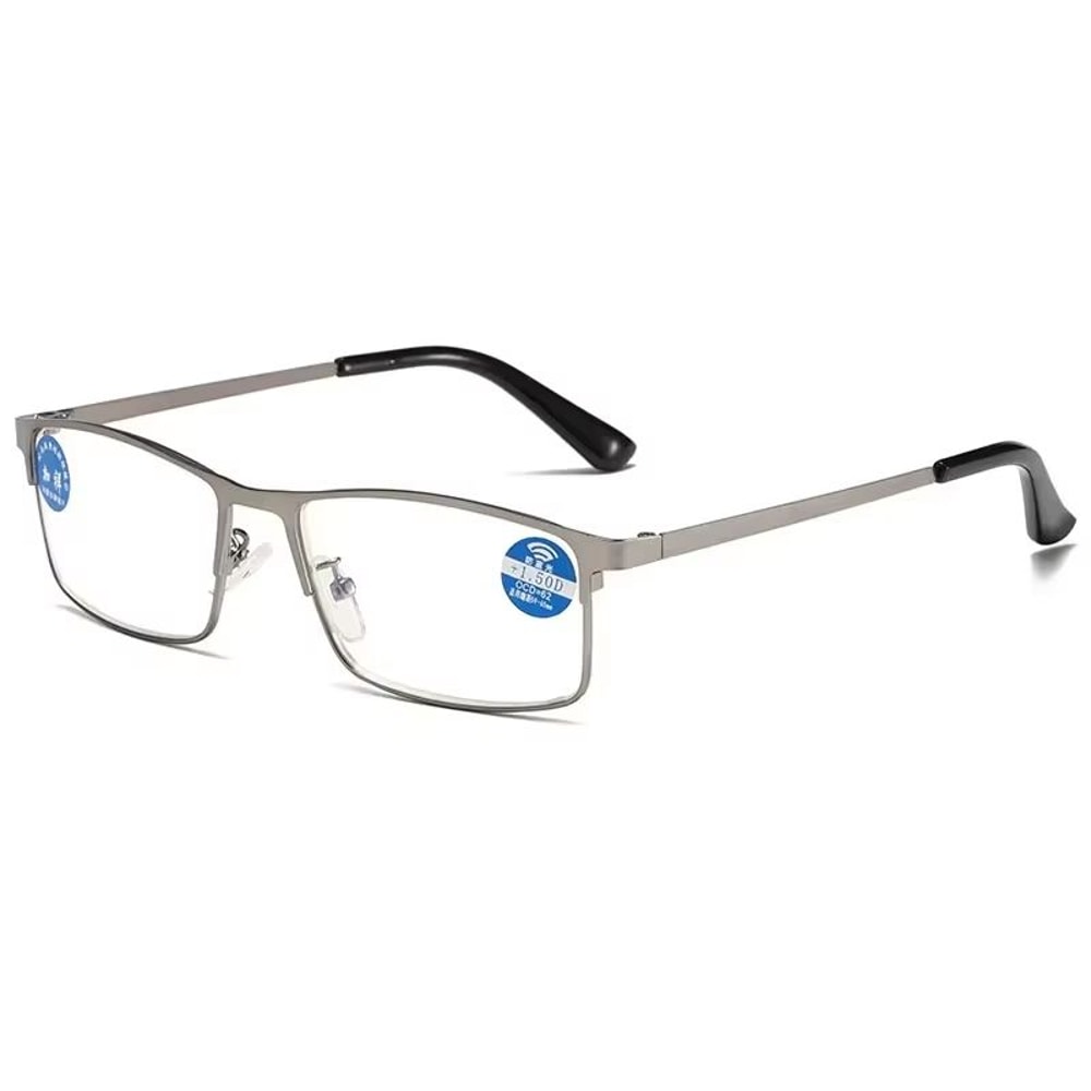 OptiGuard Metal AntiBlue Light Reading Glasses Business Eyewear For Men With Diopters 10 To 40 4