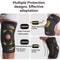 AOLIKES Knee Support Brace With Patella Gel Pad Side Stabilizers Compression Sleeve For Knee Pain 3