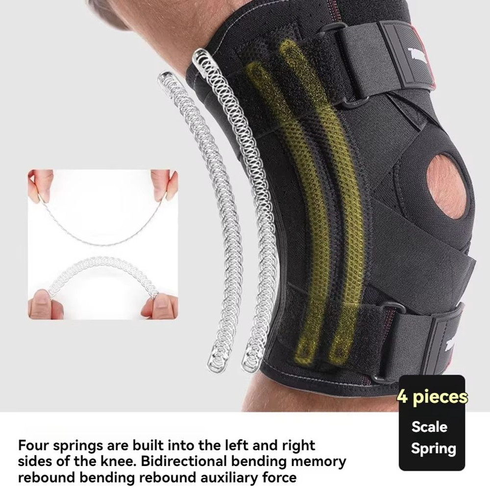 AOLIKES Knee Support Brace With Patella Gel Pad Side Stabilizers Compression Sleeve For Knee Pain 5