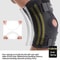 AOLIKES Knee Support Brace With Patella Gel Pad Side Stabilizers Compression Sleeve For Knee Pain 5