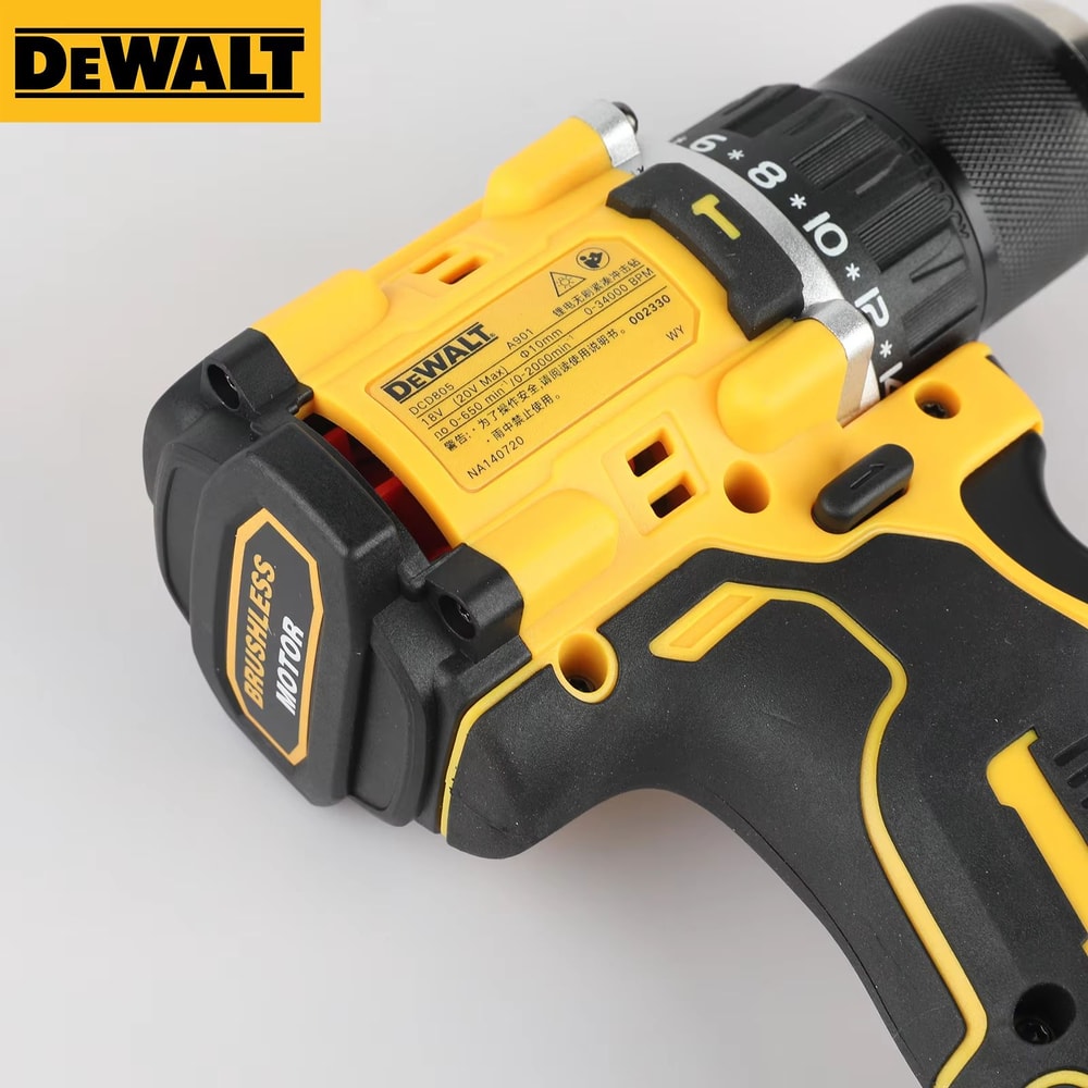 DEWALT DCD805 20V Max XR Brushless Impact Drill Screwdriver Cordless MultiFunction Power Tool For 3