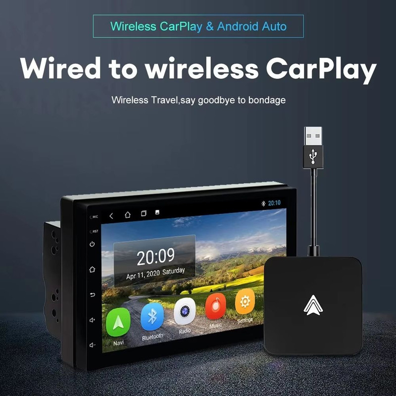 Mini CarPlay  Auto Box Dongle  Wired To Wireless Adapter For Apple CarPlay  Android Auto Compatibil 1