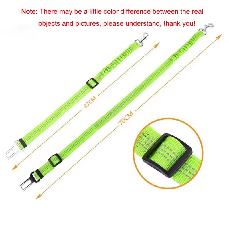 PawGuard Adjustable Dog Car Seat Belt Elastic Safety Leash For Pets With Buffer Shock Absorption 3