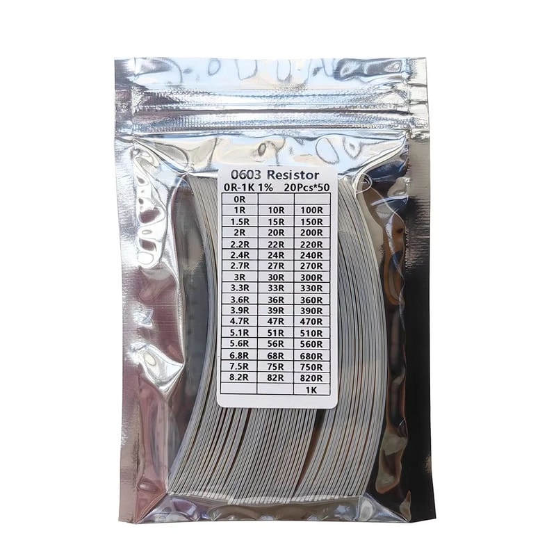 SMD Resistor Assortment Kit 02011206 50 Values 1 Precision Sample Set 1000PCS 4