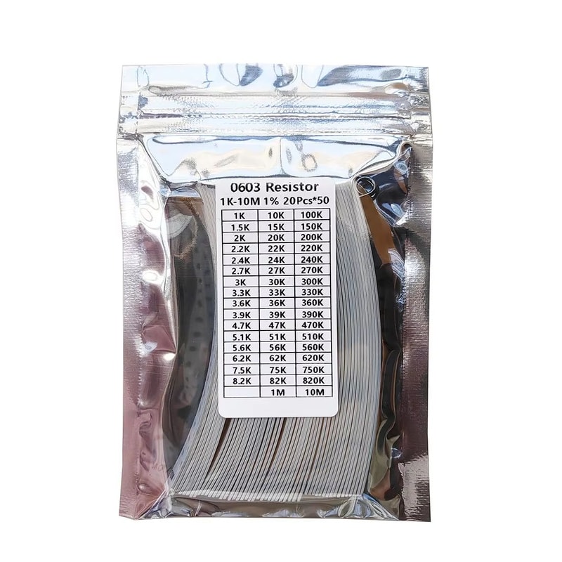 SMD Resistor Assortment Kit 02011206 50 Values 1 Precision Sample Set 1000PCS 5