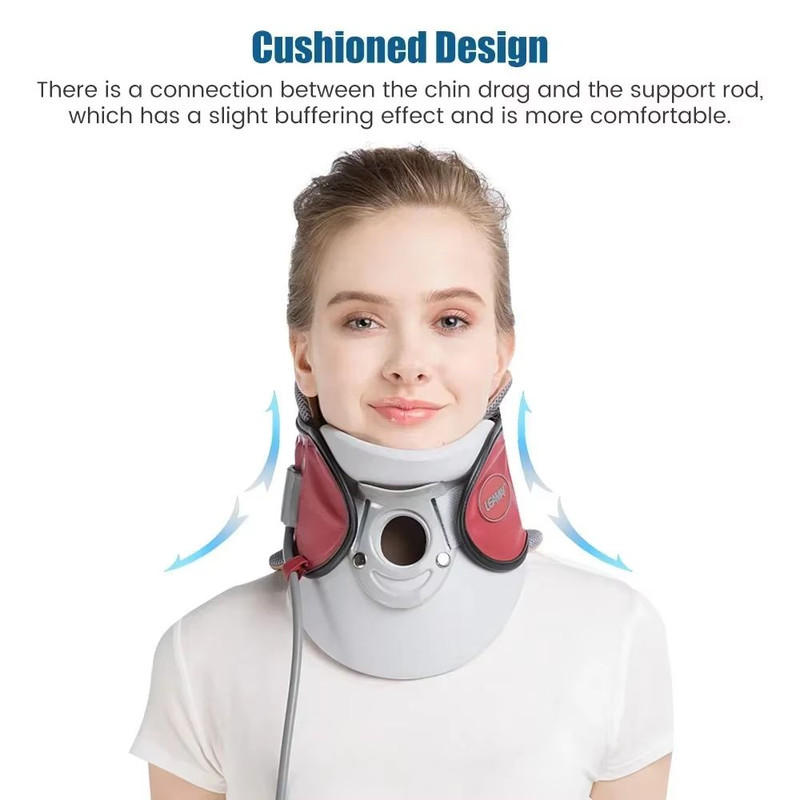Inflatable Cervical Traction Collar  MedicalGrade Neck Support For Pain Relief  Spine Alignment 4