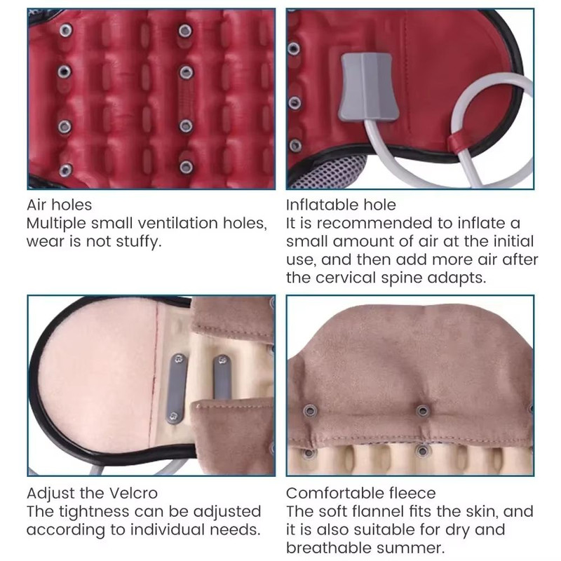 Inflatable Cervical Traction Collar  MedicalGrade Neck Support For Pain Relief  Spine Alignment 5