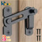 HeavyDuty Sliding Barn Door Latch Secure Right Angle Door Bolt For Closets Windows And Baby Safety 0