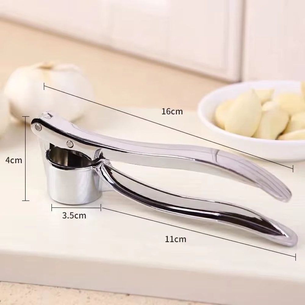 Stainless Steel Garlic Press Manual Garlic Masher Ginger Grinder For Effortless Kitchen Prep 3