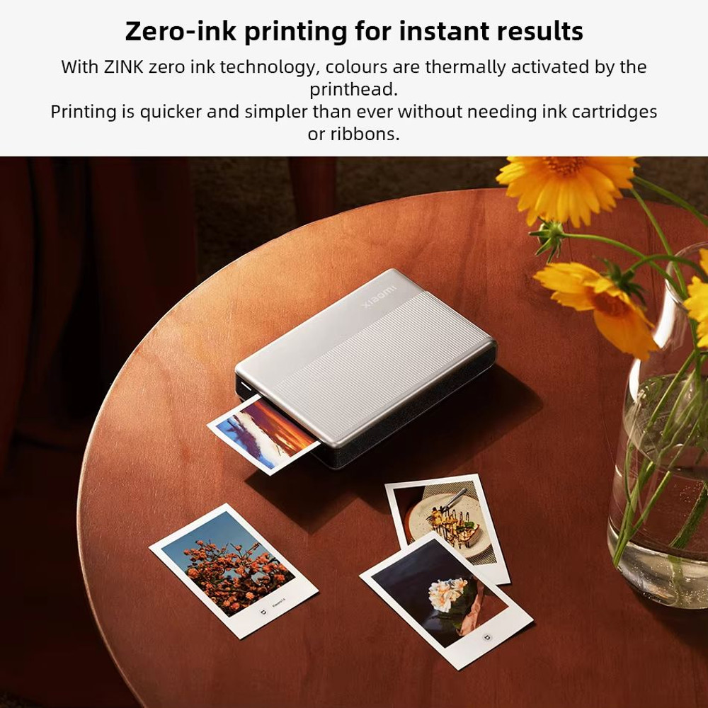 Xiaomi Portable Photo Printer 1S Wireless Bluetooth ZINK Inkless Mini Printer For Instant Photo Pr 4