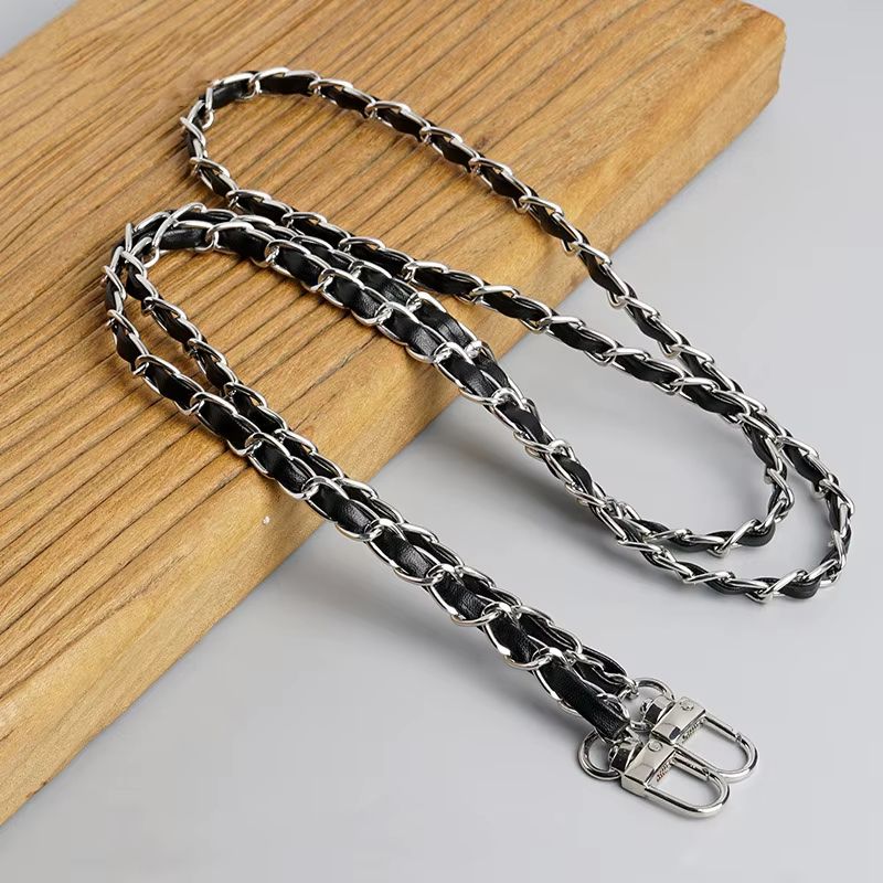 Luxury 120cm Leather Purse Chain Strap  Adjustable Crossbody Replacement Bag Chain For Women 10