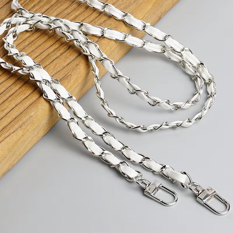 Luxury 120cm Leather Purse Chain Strap  Adjustable Crossbody Replacement Bag Chain For Women 11
