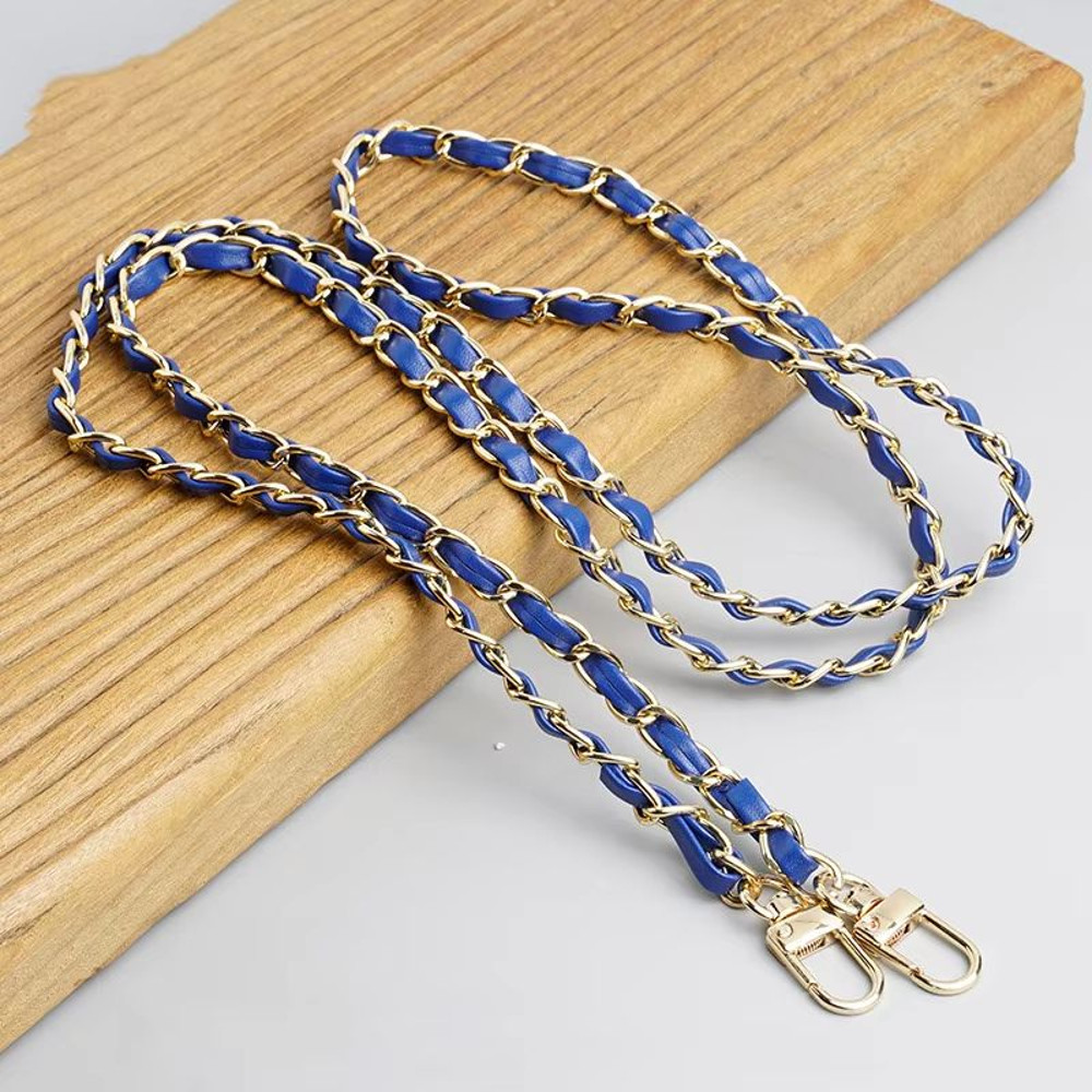 Luxury 120cm Leather Purse Chain Strap  Adjustable Crossbody Replacement Bag Chain For Women 16