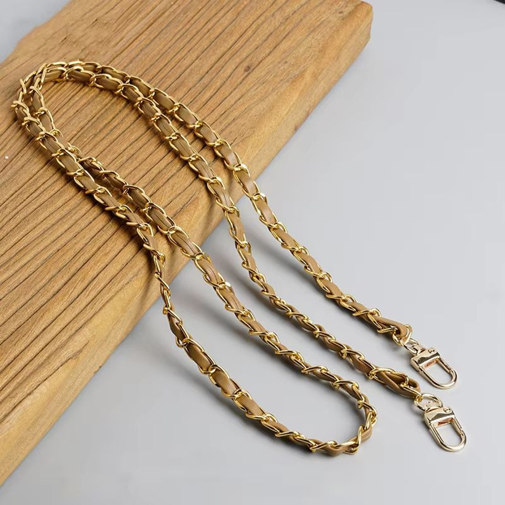 Luxury 120cm Leather Purse Chain Strap  Adjustable Crossbody Replacement Bag Chain For Women 17