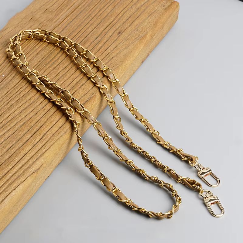 Luxury 120cm Leather Purse Chain Strap  Adjustable Crossbody Replacement Bag Chain For Women 17