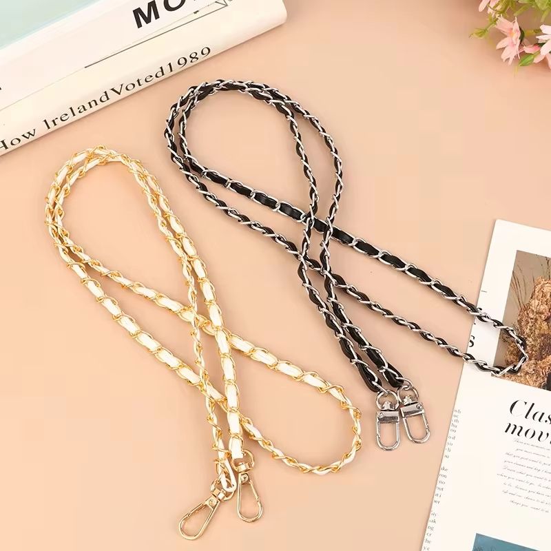Luxury 120cm Leather Purse Chain Strap  Adjustable Crossbody Replacement Bag Chain For Women 5