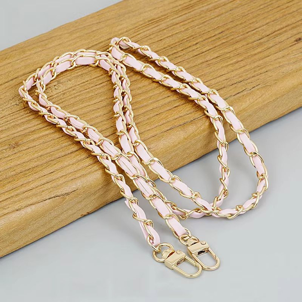 Luxury 120cm Leather Purse Chain Strap  Adjustable Crossbody Replacement Bag Chain For Women 19
