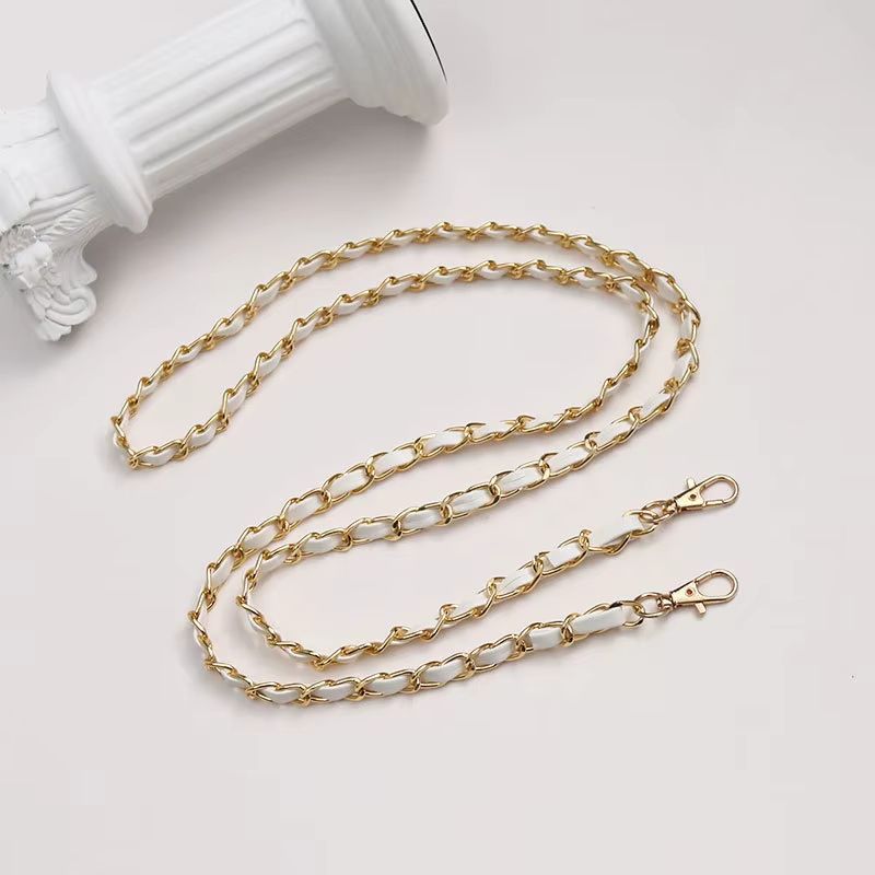 Luxury 120cm Leather Purse Chain Strap  Adjustable Crossbody Replacement Bag Chain For Women 20