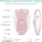 Kemei Rechargeable Womens Epilator Electric Hair Removal Device For Face Body Bikini Legs Underar 3