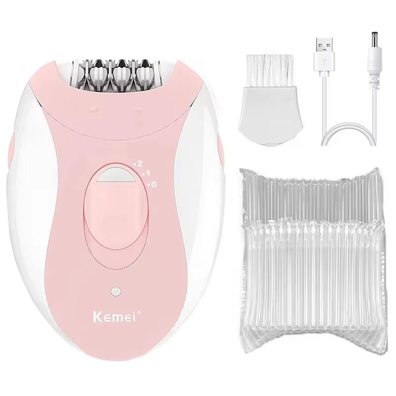 Kemei Rechargeable Womens Epilator Electric Hair Removal Device For Face Body Bikini Legs Underar 6
