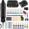 Professional Rotary Tattoo Machine Kit Complete Tattoo Pen Set With Power Supply Needles 11