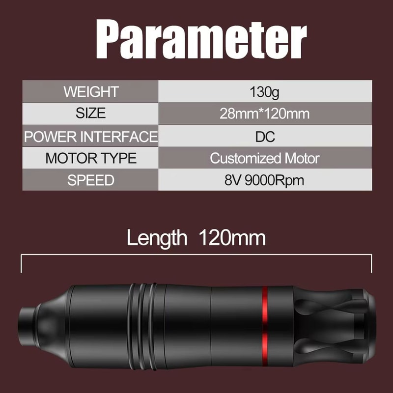 Professional Rotary Tattoo Machine Kit Complete Tattoo Pen Set With Power Supply Needles 2