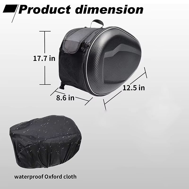 Universal Motorcycle Pannier Bags Durable Side Luggage Storage Saddlebags 2PCS 1