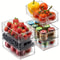 Transparent Refrigerator Organizer Box Durable EasytoClean Food Storage Container For Fruits Veget 3