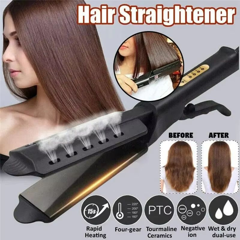 DualUse Hair Straightener And Curler 4Gear Portable Hair Styling Tool With Constant Temperature Co 3