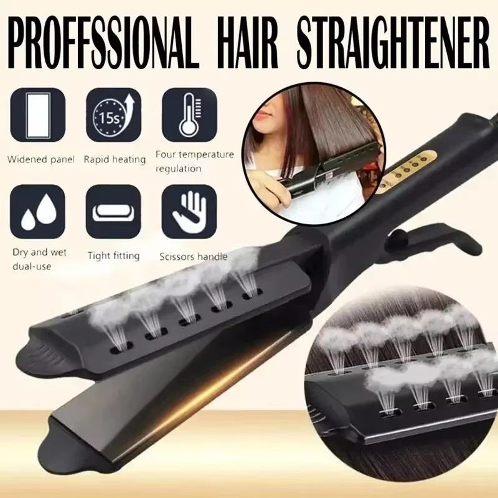 DualUse Hair Straightener And Curler 4Gear Portable Hair Styling Tool With Constant Temperature Co 4