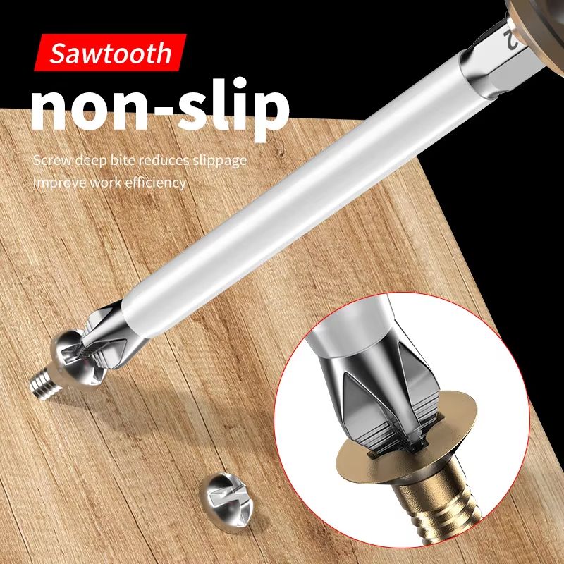 Magnetic NonSlip Cross Head Screwdriver Bit Set High Hardness Electric Drill Bits For Precision Wo 4