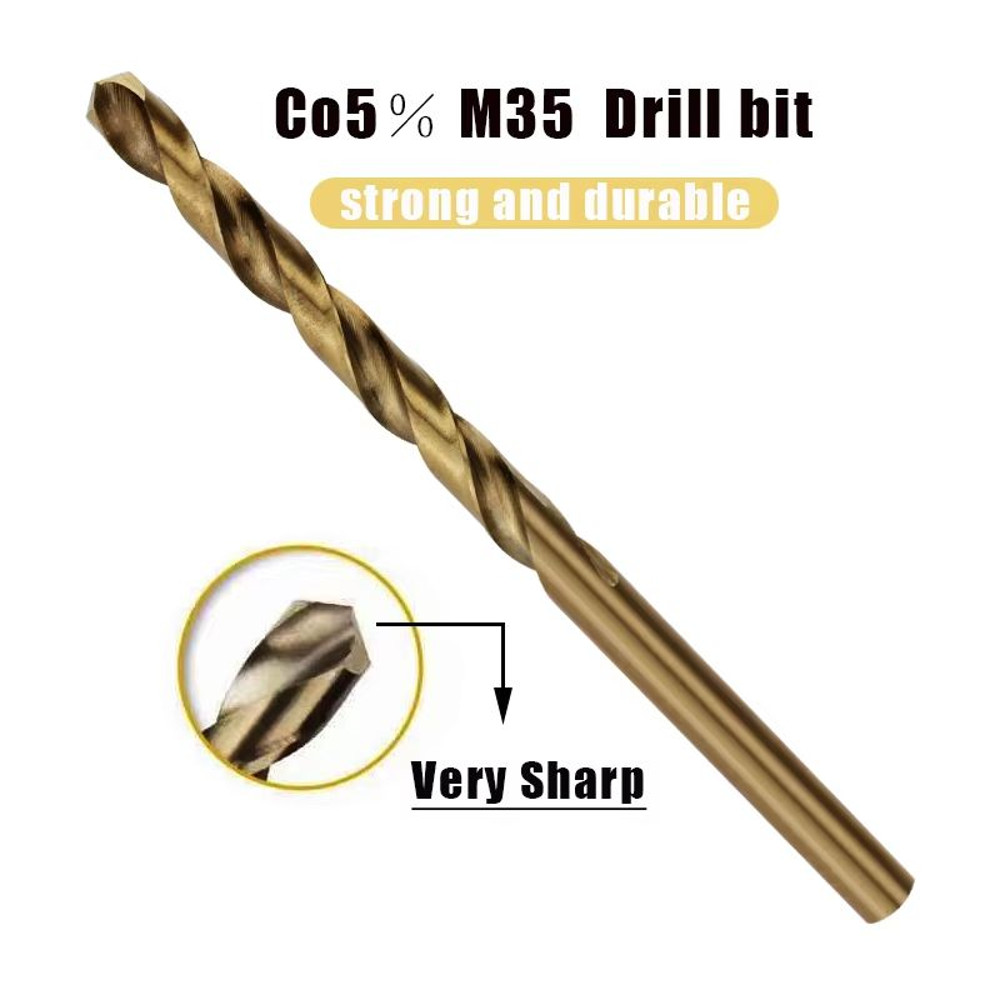 UltimateCut M35 Cobalt High Speed Steel Twist Drill Bit Set Precision Metal Stainless Steel Drill 3