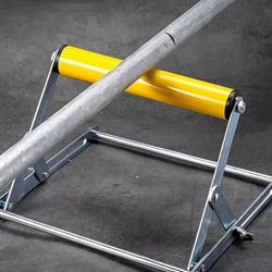 adjustable height roller stand for table saw & miter saw – heavy-duty woodworking support frame for cutting machines