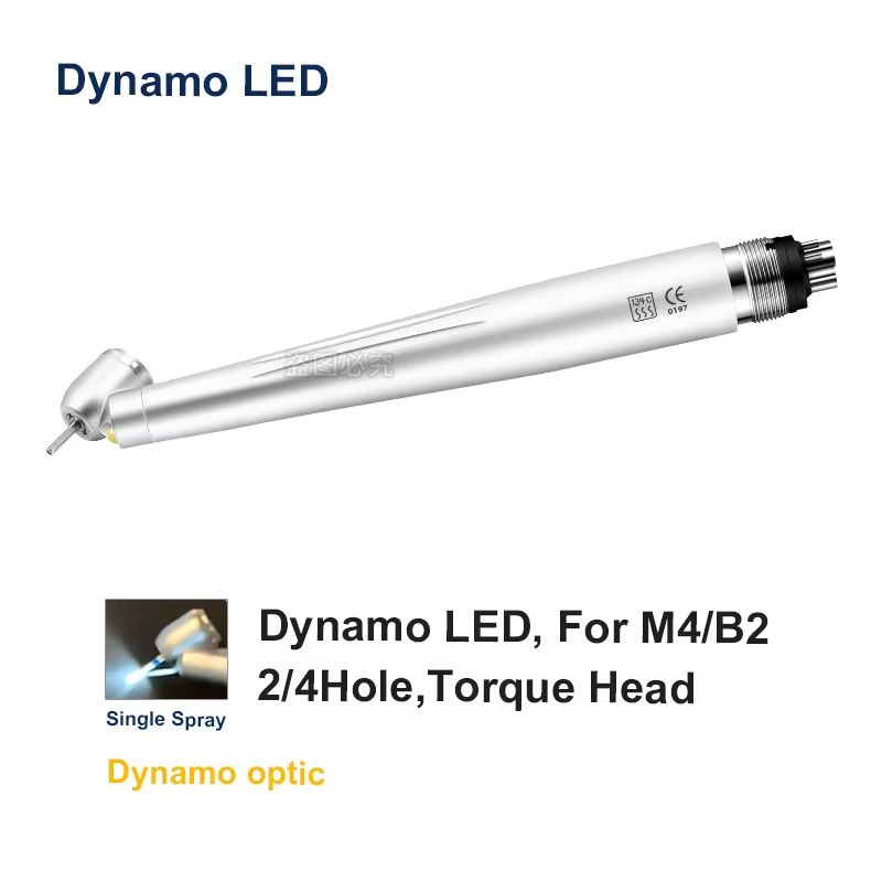 Dental 45 LED HighSpeed Handpiece Push Button EGenerator With Water Spray 0