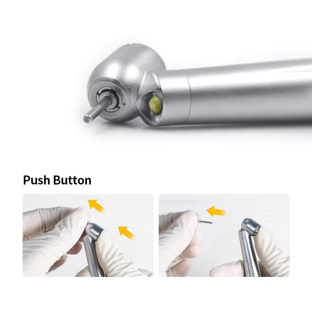 Dental 45 LED HighSpeed Handpiece Push Button EGenerator With Water Spray 3