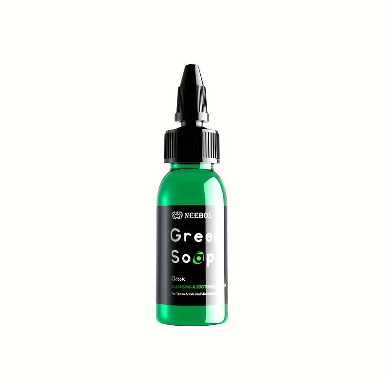 Tattoo Green Soap With Squeeze Bottle Liquid Cleaning Solution For Aftercare 6
