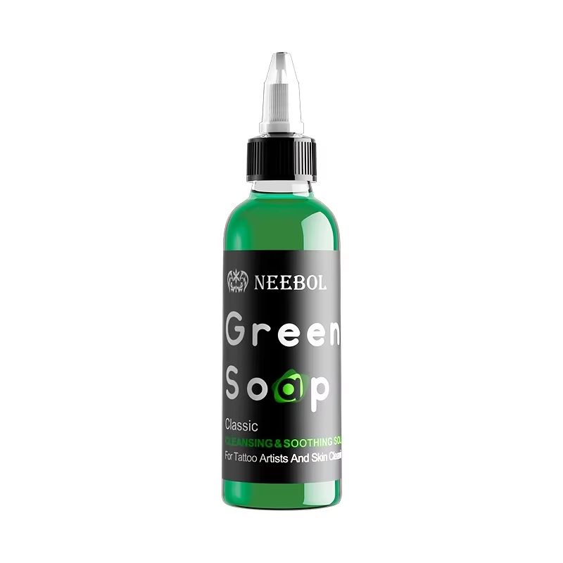 Tattoo Green Soap With Squeeze Bottle Liquid Cleaning Solution For Aftercare 8