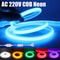 HighBrightness COB Neon LED Strip Waterproof Multicolor Ribbon Light 0