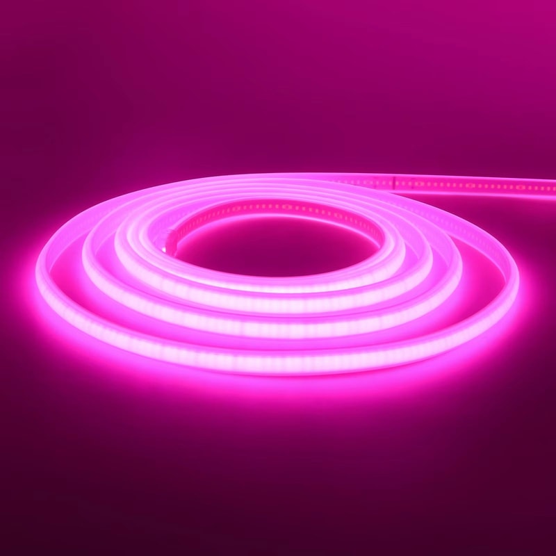 HighBrightness COB Neon LED Strip Waterproof Multicolor Ribbon Light 15