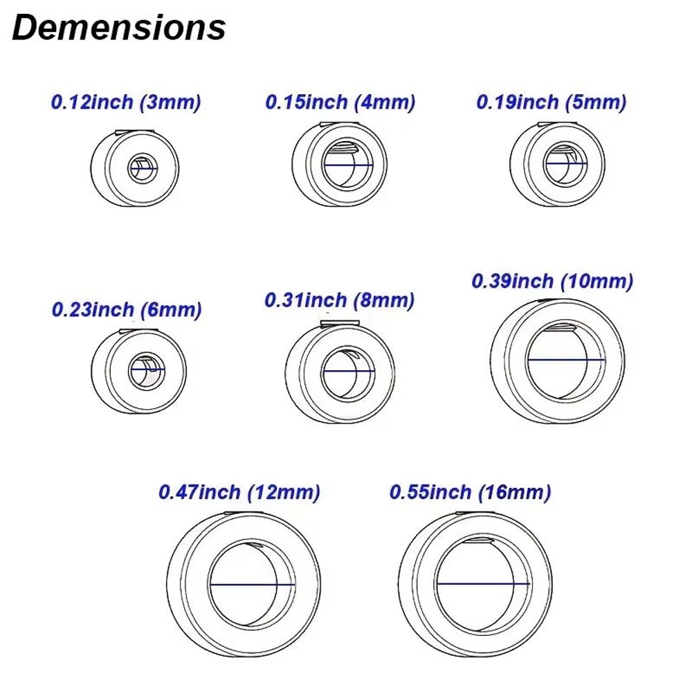 Adjustable Drill Stop Collar Set Precision Depth Limit Ring For Woodwork 2