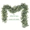 Artificial Eucalyptus Garland With White Flowers Berries Realistic Fake Plant Vine For Home Even 0
