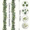 Artificial Eucalyptus Garland With White Flowers Berries Realistic Fake Plant Vine For Home Even 3