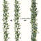 Artificial Eucalyptus Garland With White Flowers Berries Realistic Fake Plant Vine For Home Even 6