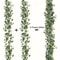 Artificial Eucalyptus Garland With White Flowers Berries Realistic Fake Plant Vine For Home Even 6